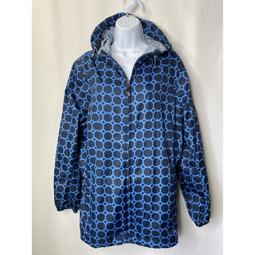 Lands' End Women's Wind Breaker Rain Jacket Size 1X Fall Outdoors Hiking Utility